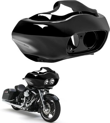 HECASA Glossy Black Batwing Inner Outer Fairing Kit Harley