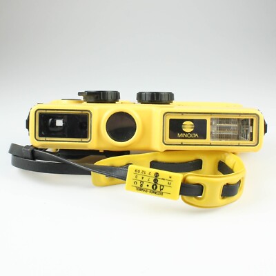 Minolta Weathermatic A - 110 Film Underwater Camera w/ Strap