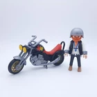 Vintage 1990s Playmobil Chopper & The Boss - Heavy Metal Rider - 3831 - Complete