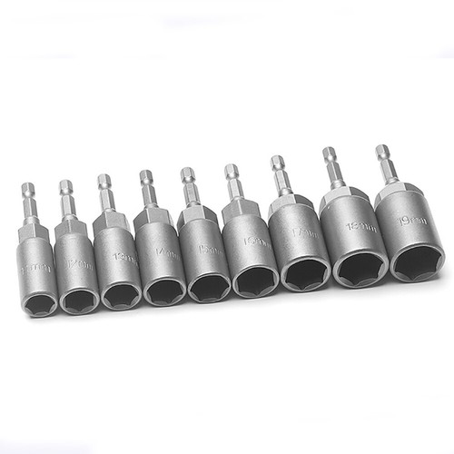 30mm Hex Deep Socket Nut Driver Bit Impact Driver Drill 6mm-19mm 1/4" Hex Shank - Picture 13 of 31
