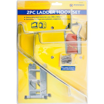 Garage Wall Ceiling Ladder Hooks Rack Brackets Hangers Secure