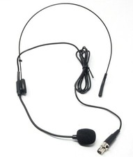 Black Headset Microphone 3 PIN Mini XLR