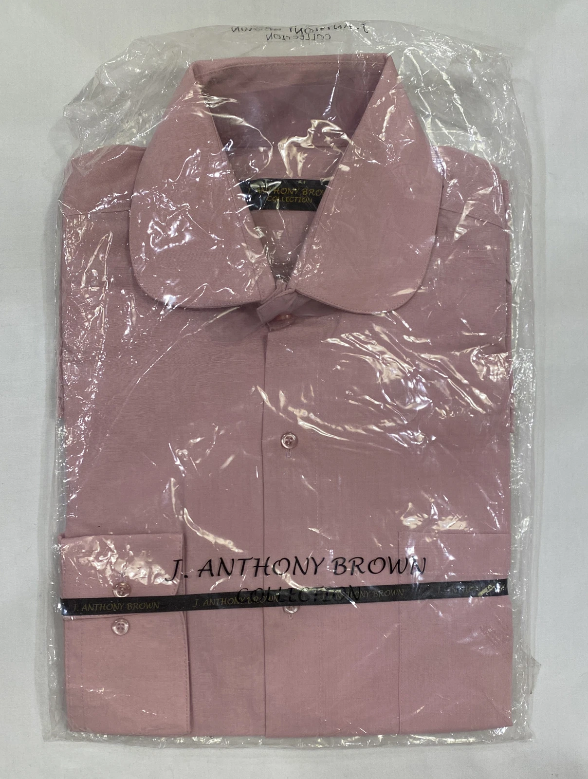 J. Anthony Brown Salmon Long Sleeve Linen Button Up Shirt 18 36-37 Sealed