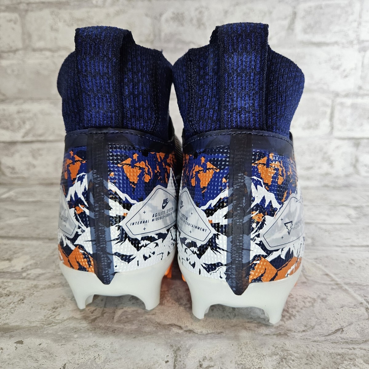 シューズ Mena Nike Alpha Menace Elite 3 RW Navy Orange Football Cleats