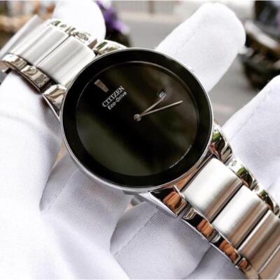 Citizen Eco-Drive AU1060-51E Axiom Men Stainless Steel Black Dial