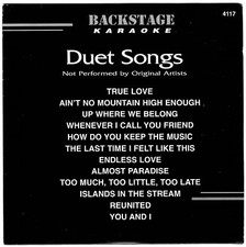 BACKSTAGE KARAOKE CD G BS4117 CDG BEST 12 DUETS POP COUNTRY OLDIES  MORE