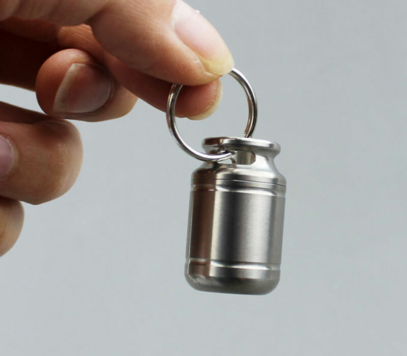 Mini Pill Box Keychain (3 Pack) - Waterproof Aluminium Alloy Pill Organizer For Travel - Portable Metal Pill Holder Case For Outdoor Activities | Buy Now With Express International Delivery-775789