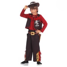 Kinder COWBOYKOSTÜM Karneval Fasching Jungen Western Cowboy Kostüm Weste & Hose
