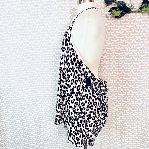 Torrid Leopard Foxy Halter Top Stretch Fitted Tank Top Plus Size 5 5X NEW - Picture 9 of 10