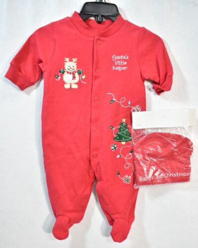 Starting Out Baby's First Christmas Pajamas Size NB - Picture 1 of 5