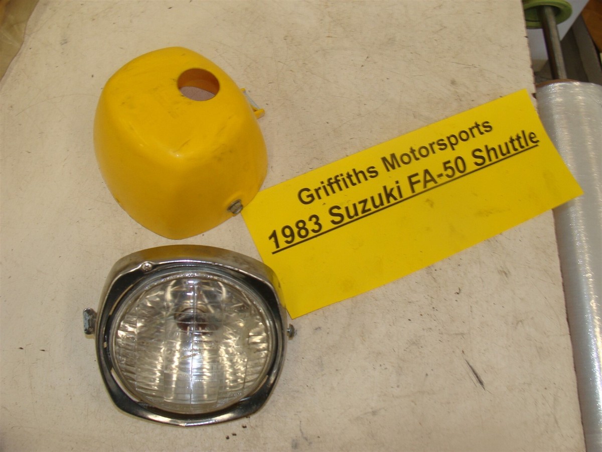 1983 80-91 SUZUKI SHUTTLE FA50 scooter moped oem 6v headlight w