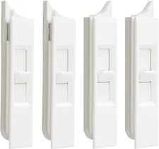 Grevosea Window Tilt Latch 4 Pieces Tilt Latch Pair Window Latch Lock Spring ...