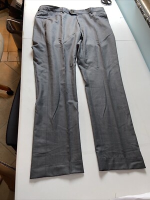 Peter Millar mens Wool Pants 38x32 Grey MS18RT15