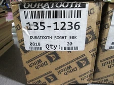 DITCH WITCH 135-1233 & 135-1236 CARBIDE TRENCHER CUP TEETH, (4 LH & 4 RH) OEM