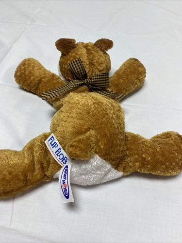 Mary Meyer Flip Flops 12” Bulldog Plush Puppy Dog Stuffed Animal Brown bean 2003 - Picture 4 of 7