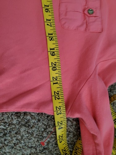 Karen Scott Top 100% Cotton Long Sleeve Roll Sleeve Button Up Classic XL Peachy - Picture 4 of 7