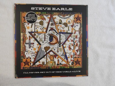 Steve Earle ''I'll Never Get Out of This World Alive'' BRAND NEW ORANGE VINYL!