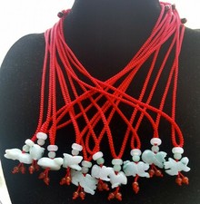 Untreated chinese zodiac Burma jadeite amulet Small pendant,Grade A,necklaces