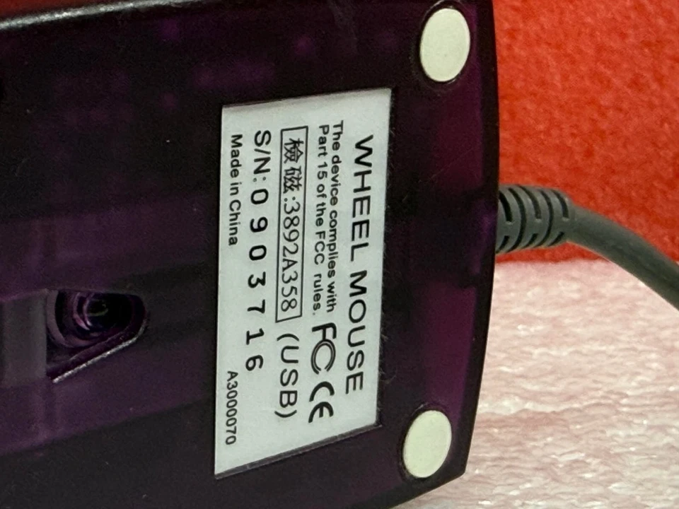 MICRO INNOVATIONS 3892A358 WHEEL MOUSE - Image 3 of 4