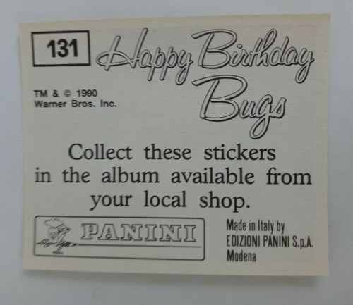 1990 Panini Happy Birthday Bugs (Pick Your Sticker) - Picture 197 of 343