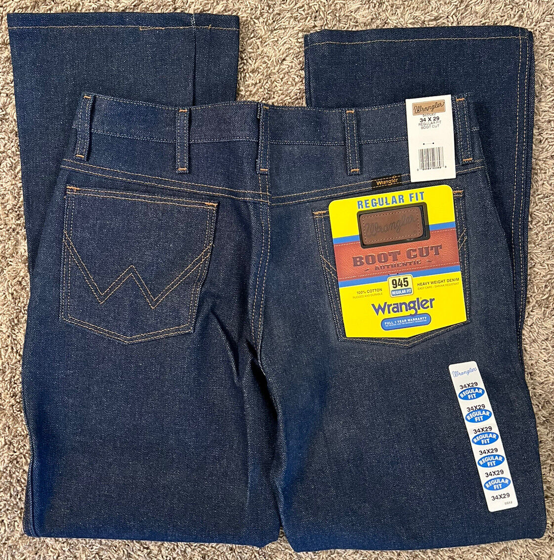 Vtg Wrangler 945 Boot Cut Regular Fit Heavy Weight Denim Vtg Wrangler 945 Boot Cut Regular Fit Heavy Weight Denim