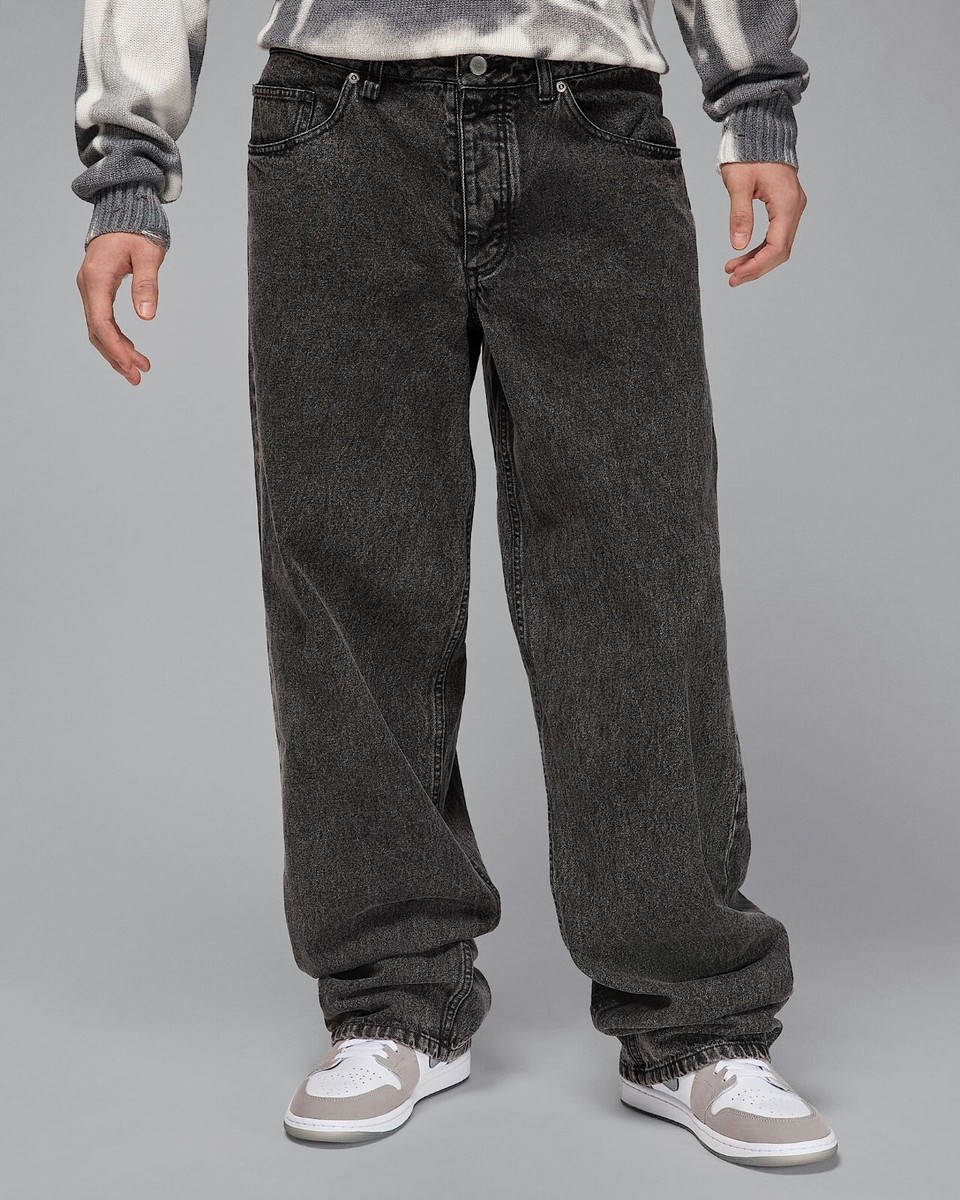 Nike Air Jordan Jumpman Men's Pants Denim Black HF9291-010 New | eBay