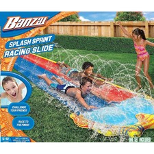 banzai double drop raceway 2 lane water slide