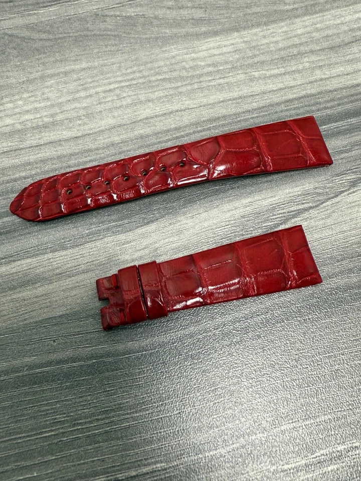 全新原装欧米茄红色 18 毫米表带 适用于 Tresor 36 毫米手表 — 第 2/3 张图片