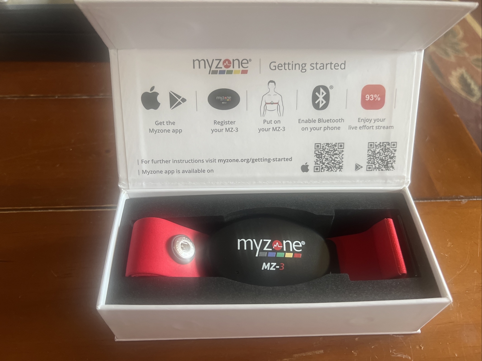 MyZone MZ3 Heart Rate Monitor Chest Strap Kit w/ Cable Fully