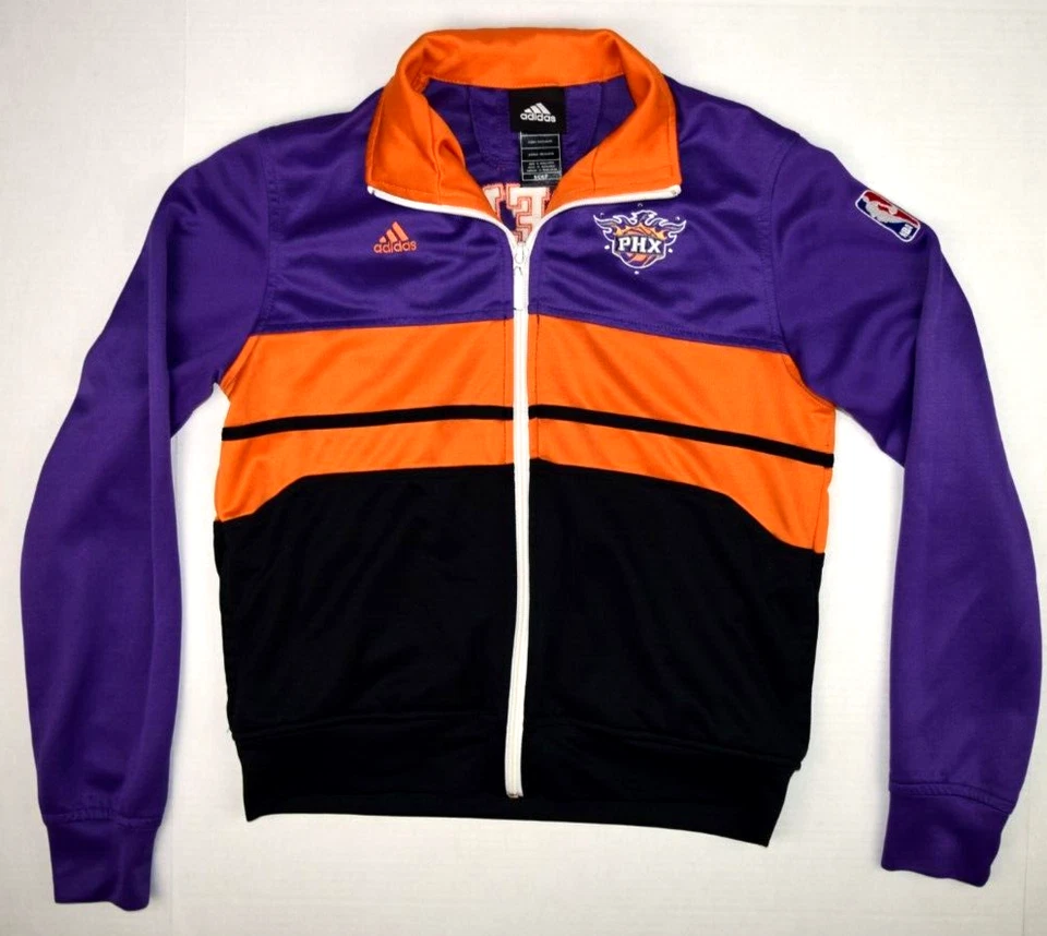 NBA Track Jacket VTG Phoenix Suns adidas Size XS/S 00s Dazzled Rising Sun Logo - Image 2 of 4