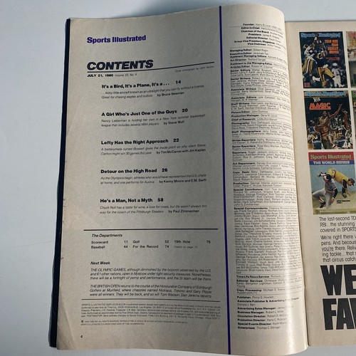 1980 July 21 Sports Illustrated Magazine He’s A Man, Not A Myth (CP376) - Picture 2 of 3