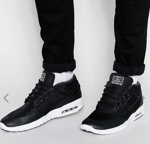 grey & black stefan janoski max trainers