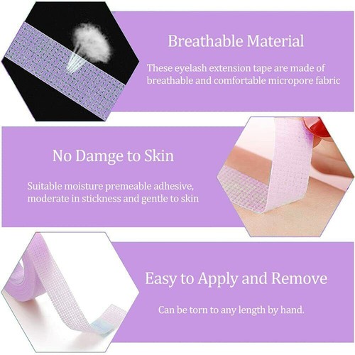 Rolls Lash Tape for Eyelash Extension Breathable Micropore Fabric Eye Easy Tear. - Picture 15 of 21