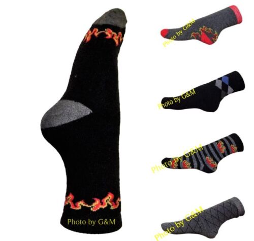 3 Pairs Boys Thermal  Fancy  Socks Size 9-12 / 12.5-3.5 / 4-7 - Zdjęcie 1 z 3