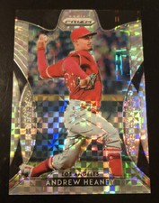 2019 Panini Prizm #151 ANDREW HEANEY Power Plaid PRIZM SP #d 10/75! ANGELS