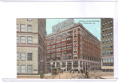 Jenkins Arcade Renaissance c 1907 COLORED POSTCARD JENKINS ARCADE BUILDING, PITTSBURGH, PA CLOCK ...