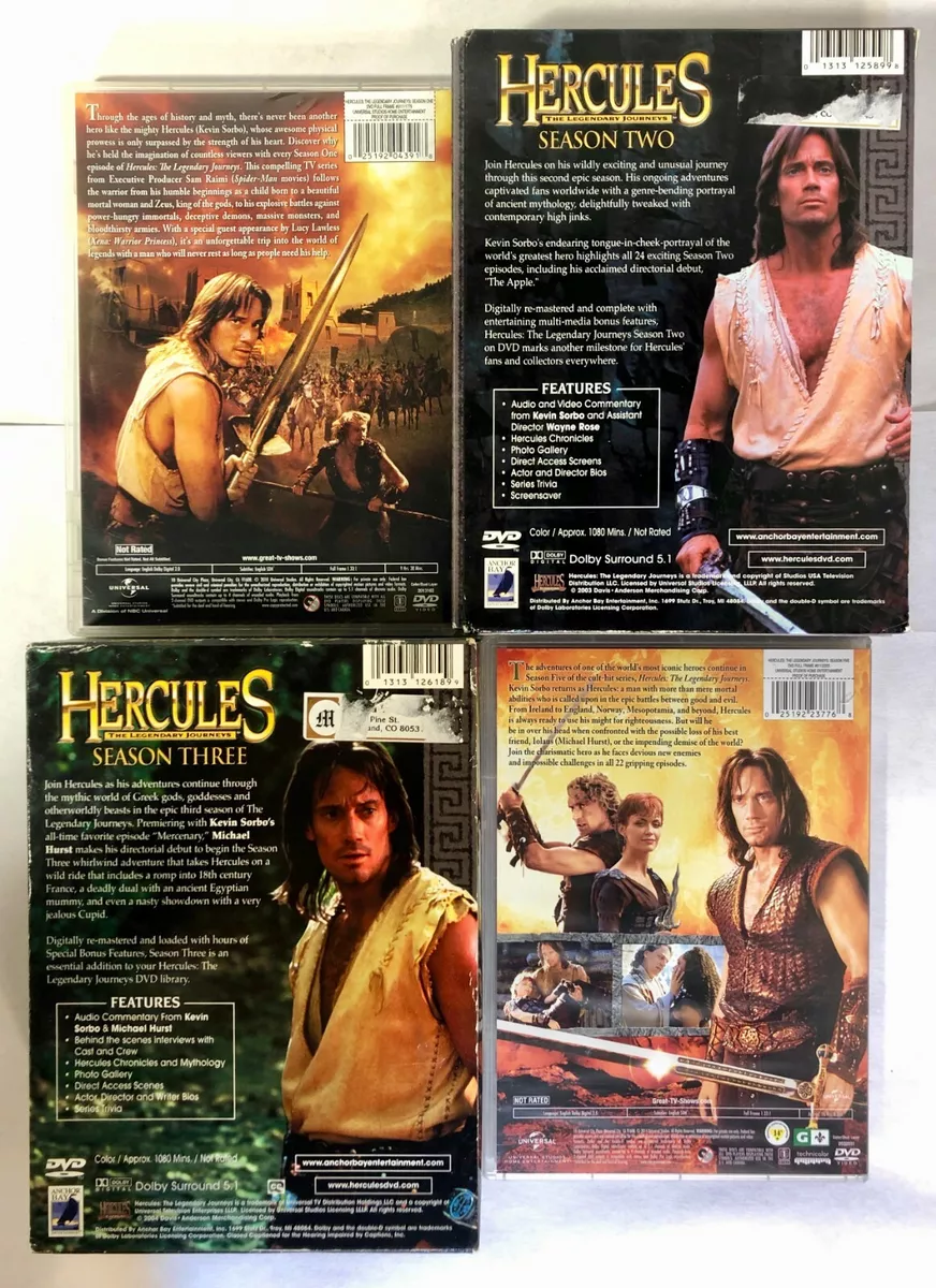 HERCULES The Legendary Journeys TV Series DVD Lot Seasons 1 2 3