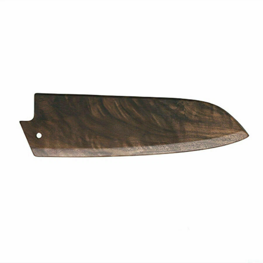 180mm Japanese Santoku Chef's Knife Sheath Wood Saya Knife Blade Guard Case Bag