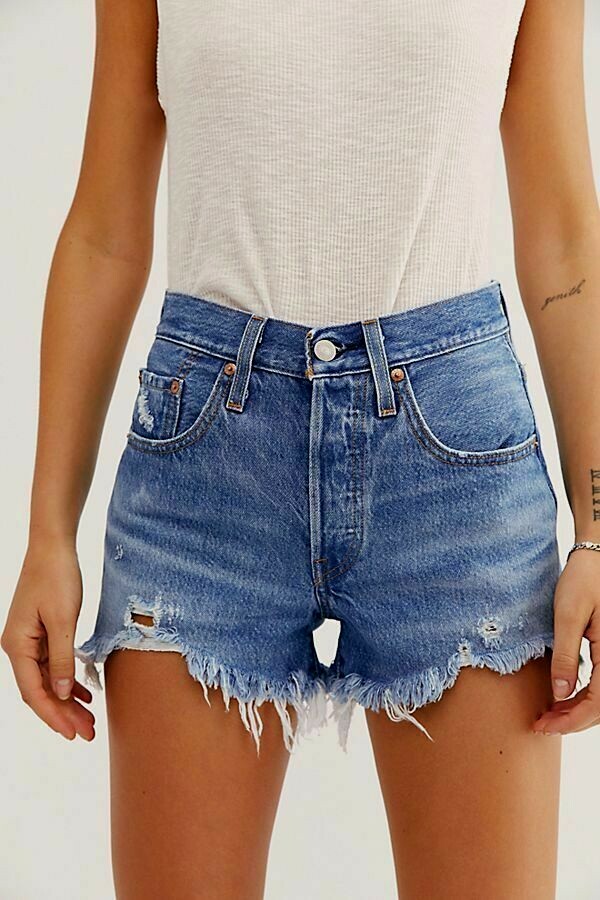 Levi's women's High Rise Distressed denim Shorts size 10 / 30 nwt  192531883044 | eBay