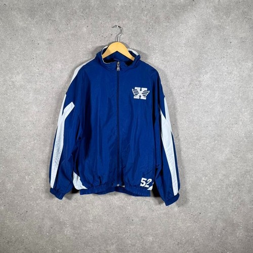 Vintage Russell Athletic St Xavier Windbreaker Jacket Mens XL Blue Hiking G622