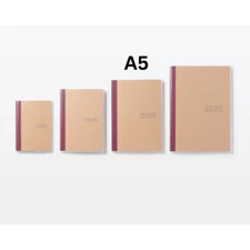 Muji 2025 Monthly Planner A5 Book Starting on Monday/ Starting December 2024 F/S