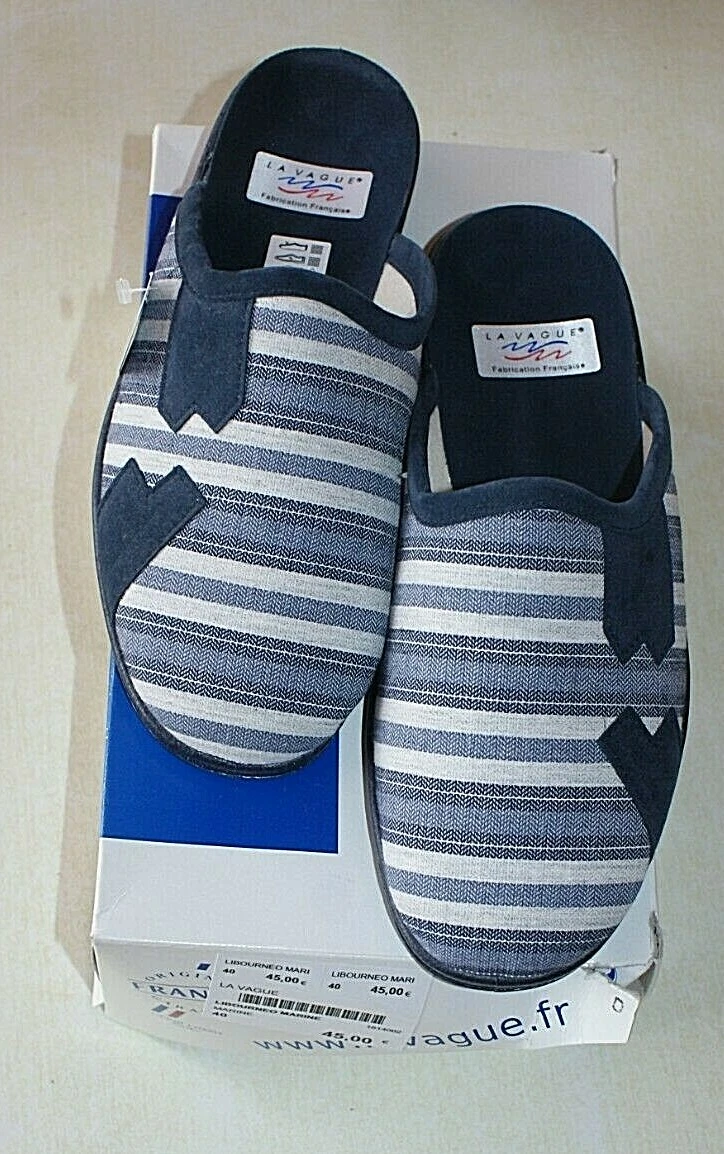 chaussons/pantoufles neufs La Vague Poulaine rouge taille 40 (pa