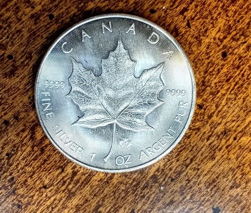 2025 Canadian Maple Leaf Elizabeth II $5 Dollar 1 oz Silver Coin TP-0175