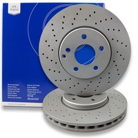 2X Ate Bremsscheibe Bremsscheiben Satz Bremsen Hinten 24.0122-0297.1