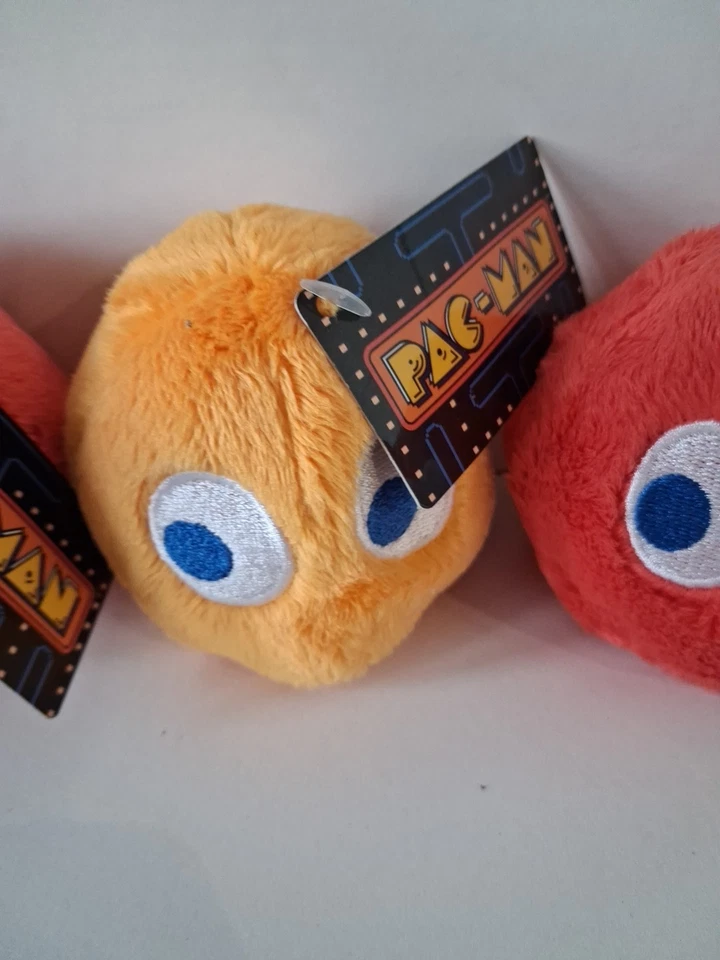 6 x Bundle. Bandai Namco Pac-Man 3" Plush Ghost Toys With Tags - Image 4 of 4