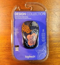New - Logitech Design Collection Limited Edition Wireless Mouse Forest Floral