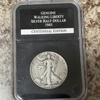 1945 Silver Walking Liberty Half Dollar Centennial Edition 90%