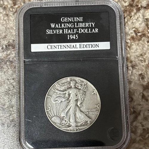 1945 Silver Walking Liberty Half Dollar Centennial Edition 90%