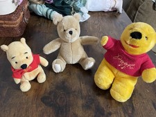 Disney Vintage Winnie the Pooh Bean Bag Plush Toy Lot Of 3