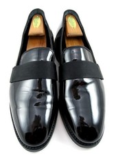Allen Edmonds "JAMES" Formal Dress Loafers 11 D Black Patent WORN ONCE 718N